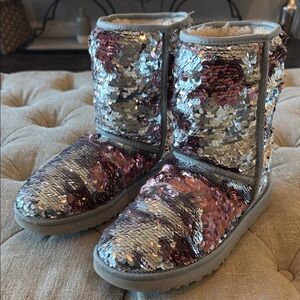 UGG Multicolor Sequin Boots